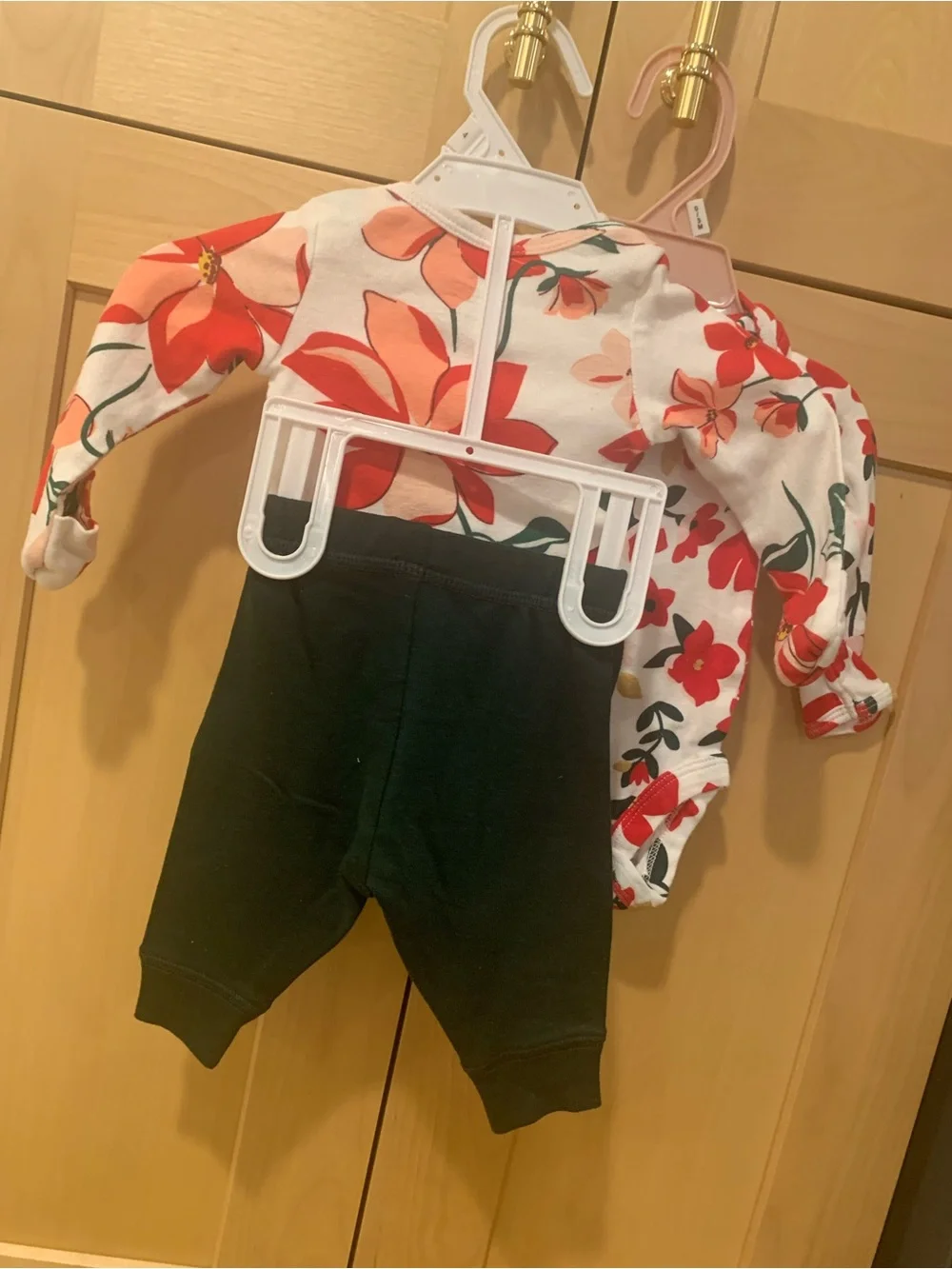 Baby Red and Green Festive Long Sleeve Outfits